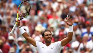 French-Open-Champion Rafael Nadal hat in Wimbledon ohne Probleme das Viertelfinale erreicht.