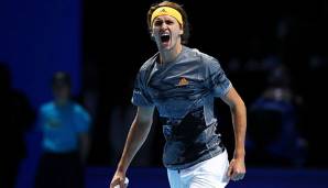 Alexander Zverev gewann zum Auftakt der ATP-Finals gegen Rafael Nadal.