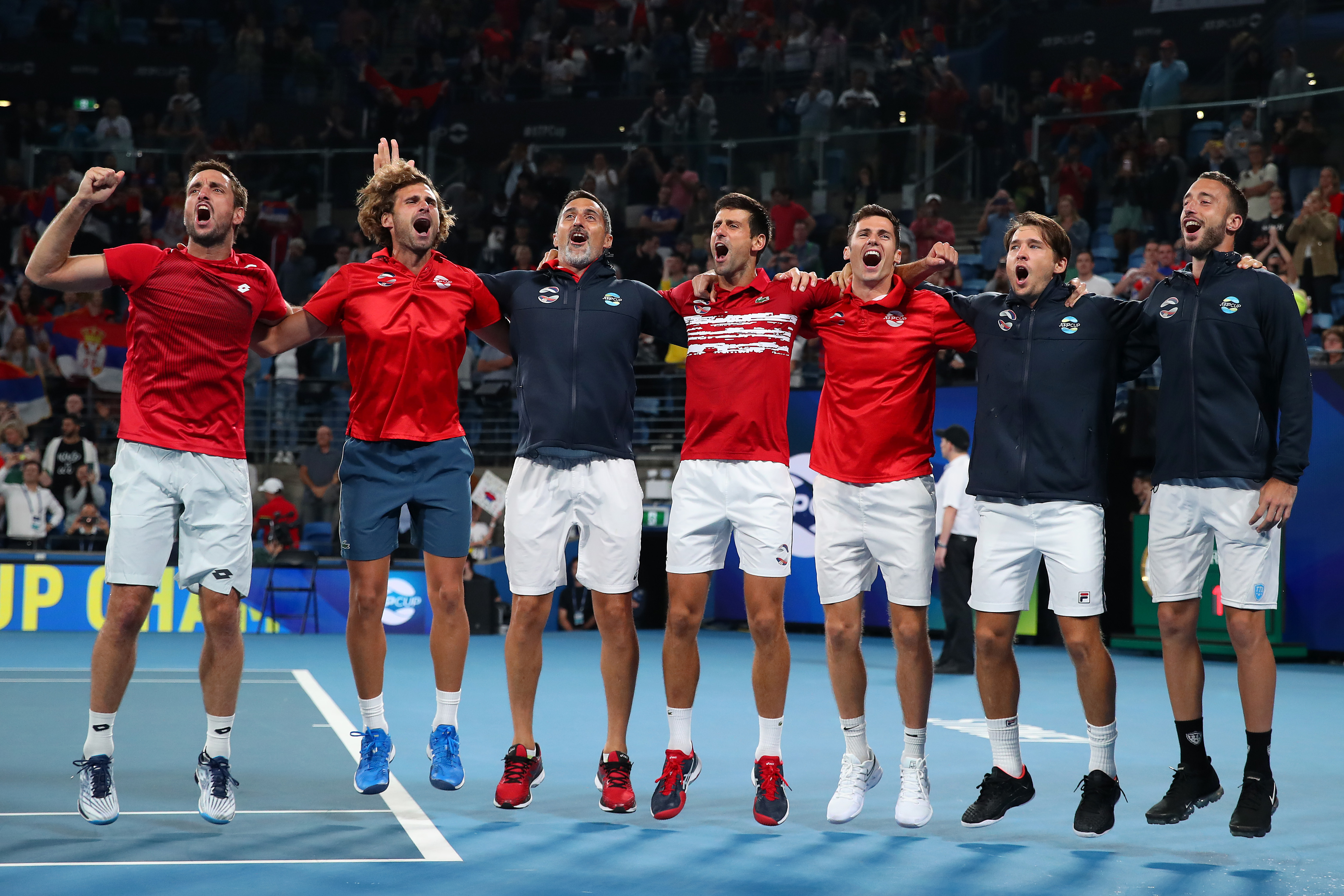 Tennis-Superstar Novak Djokovic hat Serbien zum Sieg beim erstmals ausgetragenen ATP-Cup geführt.