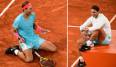 Rafael Nadal bejubelt seinen 13. Titel bei den French Open und seinen 20. Sieg bei einem Grand-Slam-Turnier insgesamt.