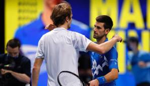 Novak Djokovic und Alexander Zverev standen sich jüngst bei den ATP-Finals gegenüber.