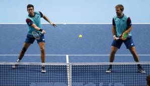 Kevin Krawietz (r.) und Andreas Mies sind mit einer Niederlage in die ATP Finals gestartet.