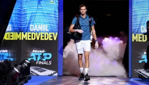 DANIIL MEDVEDEV (RUS): Zweite Teilnahme in London, ein Turniersieg 2020. Bilanz gegen seine Gruppengegner: Djokovic 2-4, Zverev 2-5, Schwartzman 4-0