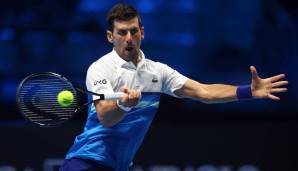 Novak Djokovoc trifft heute bei den ATP Finals auf Cameron Norrie.