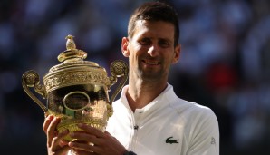 Novak Djokovic gewann im vergangenen Jahr die Wimbledon Championships.