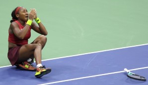 Kann es nicht fassen: Coco Gauff bricht nach ihrem Triumph bei den US Open in Tränen aus.