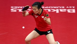 Han Ying besorgte mit ihrem Sieg den Ausgleich für das DTTB-Team