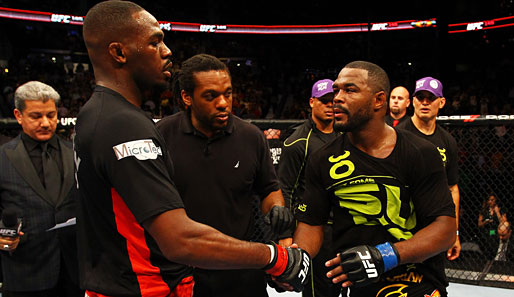 Auch Rashad Evans (r.) konnte Jon "Bones" Jones nicht stoppen