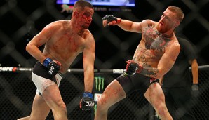 Conor McGregor musste sich Herausforderer Nate Diaz geschlagen geben