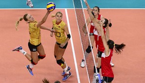 Die deutschen Volleyballerinnen verpassten die dritte EM-Medaille in Folge