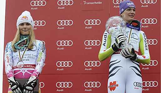 Haben sich jetzt nicht mehr lieb: Maria Riesch (r.) und Lindsey Vonn