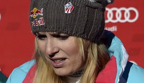 Lindsey Vonn hat sich beim Weltcup in Val d'Isere wieder das Kreuzband gerissen