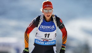 Franziska Preuß ist knapp am Podium vorbeigesprintet