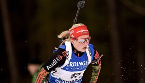 Franziska Hildebrand hat das Podest beim Heim-Weltcup in Ruhpolding knapp verpasst