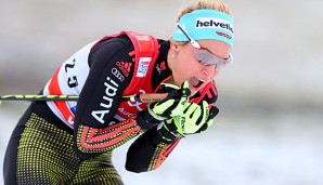 Denise Hermann steht vor ihrem ersten Biathlon-Rennen