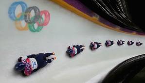 Beim Skeleton sausen die Spitzenathleten mit dem Kopf voraus durch den Eiskanal