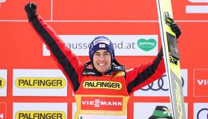 Stefan Kraft gewinnt das Skifliegen am Kulm 2020.