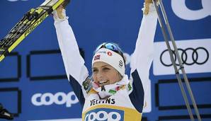 Therese Johaug holte sich diese Saison ihren dritten Gesamtweltcup-Sieg und ihren ersten seit der Dopingsperre.