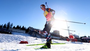 Kommt heute jemand an ihm vorbei? Der Norweger Johannes Thingnes Bö gewann bisher alle drei Einzelwettkämpfe bei der Biathlon-WM der Herren.