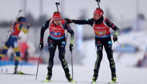 Die deutschen Biathletinnen liegen im Staffelweltcup auf Rang drei.