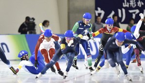Der Massenstart im Eisschnelllauf ist eine der Neuerungen des Winterspielprogramms