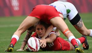 Auch bei den Rugby-Frauen ging es rund.