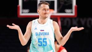 Die slowenischen Basketballer zogen ins Viertelfinale ein. Die Körpersprache sagt: Überhaupt kein Problem.