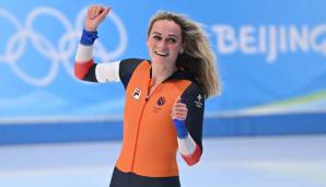 Irene Schouten hat fünf Tage nach ihrem Triumph über 3000 m das olympische Gold-Double in Peking perfekt gemacht.