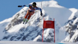 Kjetil Jansrud führt nach der Abfahrt in der Super-Kombination