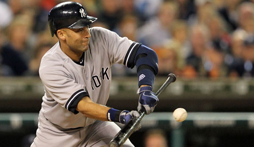 Die New York Yankees um Derek Jeter, haben in den Playoffs gegen die Detroit Tigers ausgeglichen