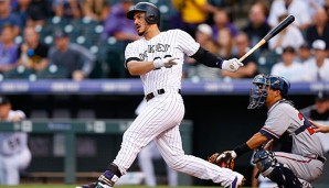 Nolan Arenado wurde schon wieder an der linken Hand getroffen