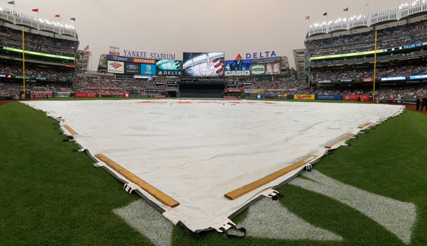 Im Yankee Stadium kann am Mittwochabend nicht gespielt werden.