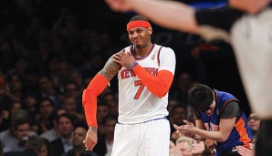 Carmelo Anthony hat seit den vergangenen Playoffs Probleme mit der Schulter