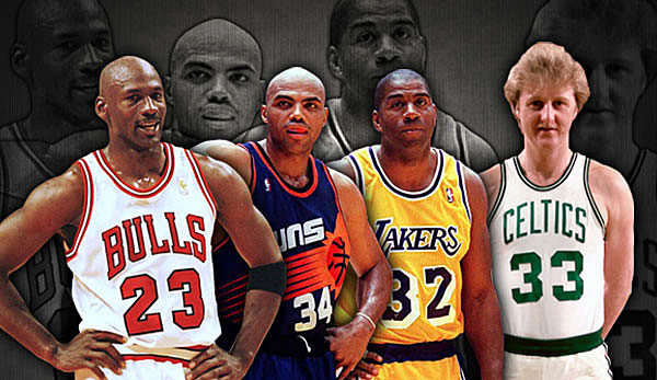 NBA, Legenden, Archiv, Michael Jordan, Charles Barkley, Magic Johnson, Larry Bird