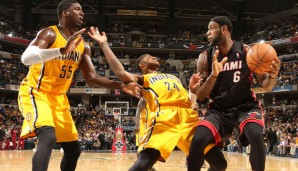 Die Help Defense von Roy Hibbert machte Superstar LeBron James das Leben schwer