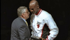 David Stern mit Michael Jordan, dem größten NBA-Star aller Zeiten