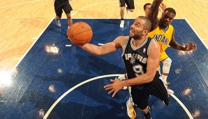 Tony Parker (l.) war mit 22 Punkten bester Werfer der Partie