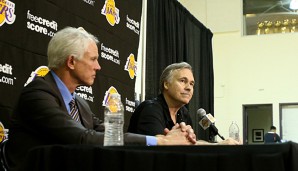 Kupchak (l.) und der mittlerweile entlassene Mike D'Antoni