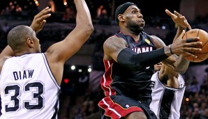 LeBron James dominierte Spiel zwei gegen die Spurs mit 35 Punkten