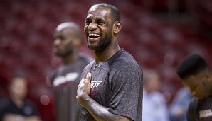 LeBron James hat gut Lachen: Mit Kevin Love sind die Cavaliers schwer zu schlagen