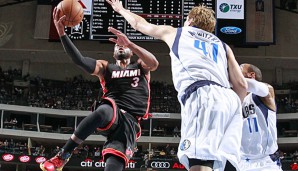 Dirk Nowitzki konnte die Miami Heat nur in der ersten Halbzeit überzeugen