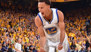 MVP Stephen Curry erzielte allein 17 Punkte im Schlussviertel