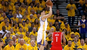 Klay Thompson steht mit den Warriors erstmals in den Finals