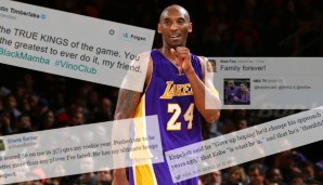 Die Reaktionen auf das Karriereende von Kobe Bryant waren von Respekt geprägt