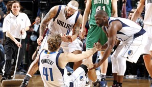 Dirk Nowitzki musste nach dem Spiel gegen Boston aussetzen