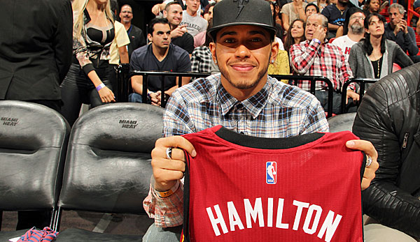 Formel-1-Weltmeister Lewis Hamilton ist großer Fan der Miami Heat