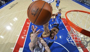 Russell Westbrook gelang gegen die Philadelphia 76ers sein 13. Triple-Double der Saison