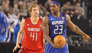 Dirk Nowitzki und LeBron James standen sich schon oft gegenüber - auch beim Allstar Game