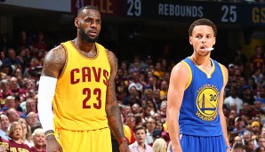 Stephen Curry und LeBron James stehen bei ihren jeweiligen Teams im Fokus