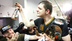 Timofey Mozgov gewann mit den Cavaliers im Juni die Championship